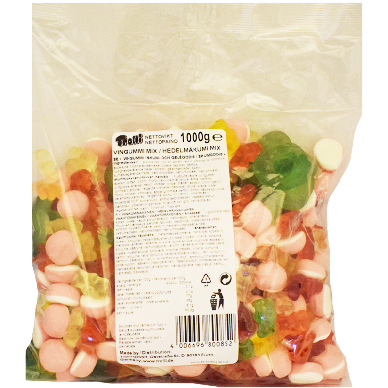 Trolli Hedelmäkarkkisekoitus 1kg - 33% alennus