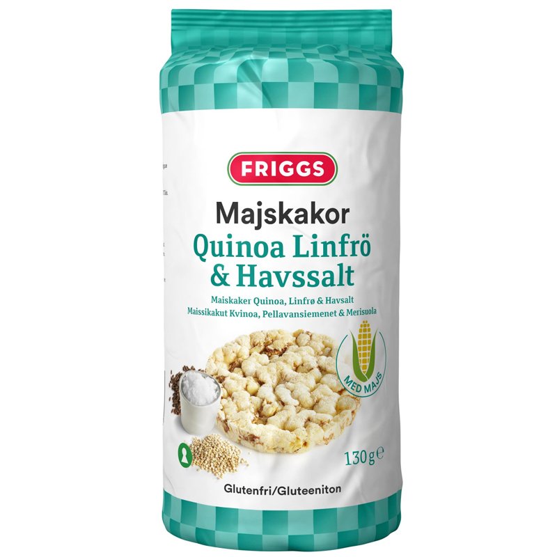 Maissikakut Kvinoa, Pellavansiemen & Merisuola - 32% alennus