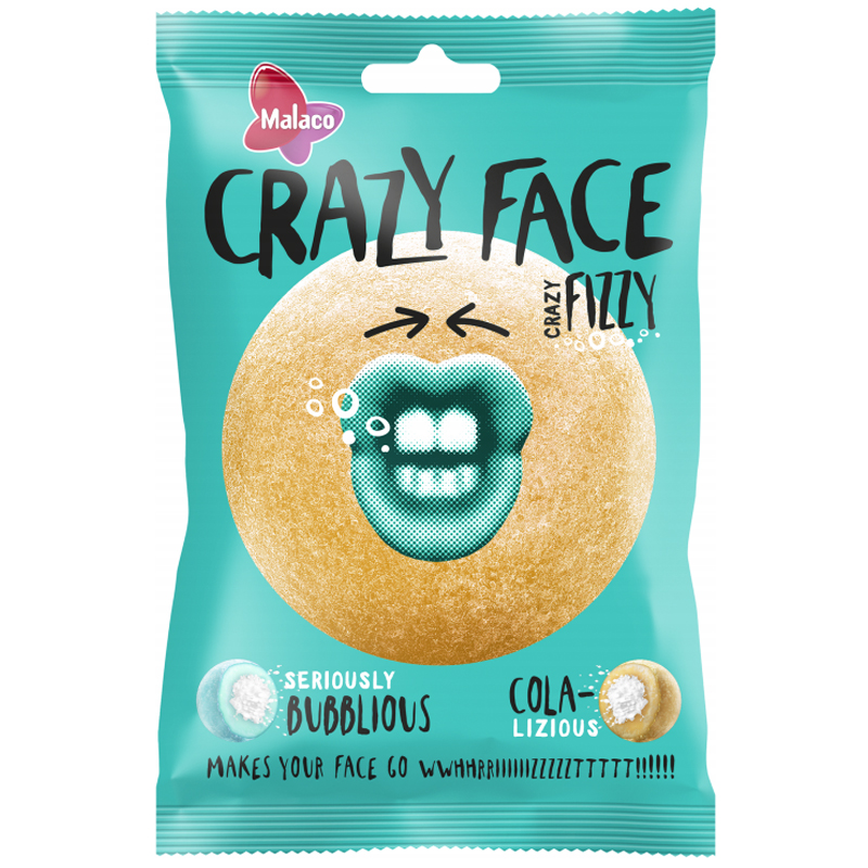 Crazy Face Fizzy Kola & Purukumi - 37% alennus