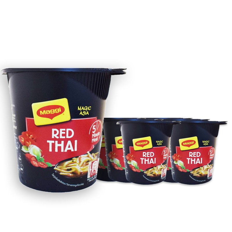 Pikanuudelit Red Thai 8kpl - 70% alennus