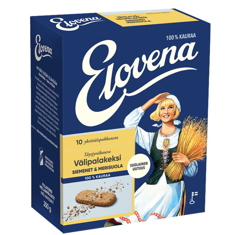 Välipalakeksit Siemenet & Merisuola - 36% alennus