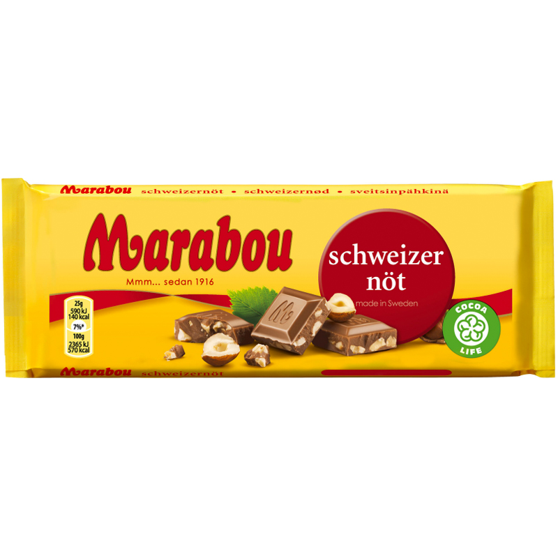 Suklaalevy Sveitsinpähkinä - 20% alennus
