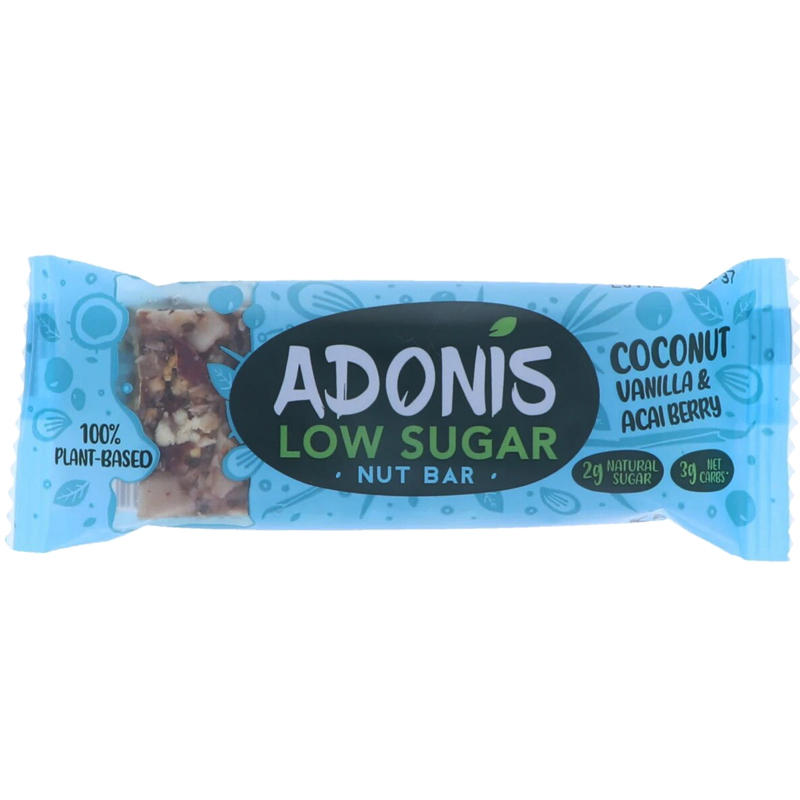 Energiapatukka Coconut, Vanilla & Acai Berry - 37% alennus