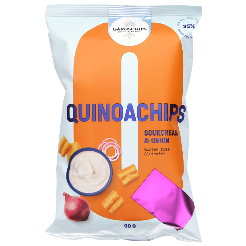 Kvinoasipsit Sourcream & Onion - 20% alennus