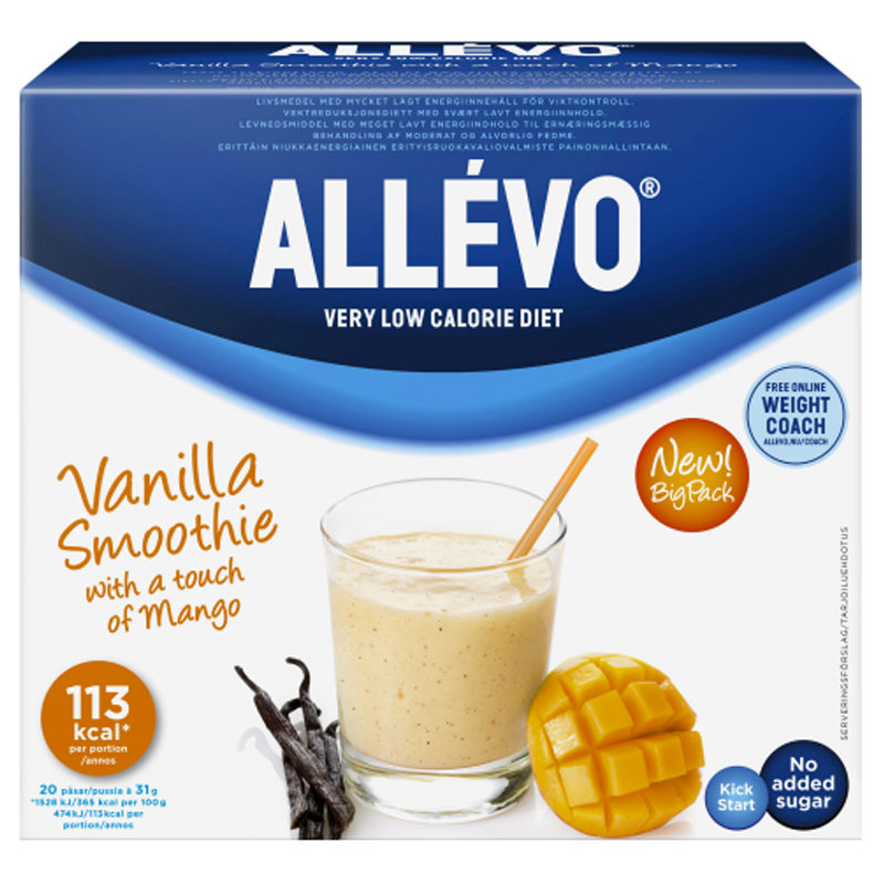 Ateriankorvike-smoothie "Vanilla" 20 x 31g - 60% alennus