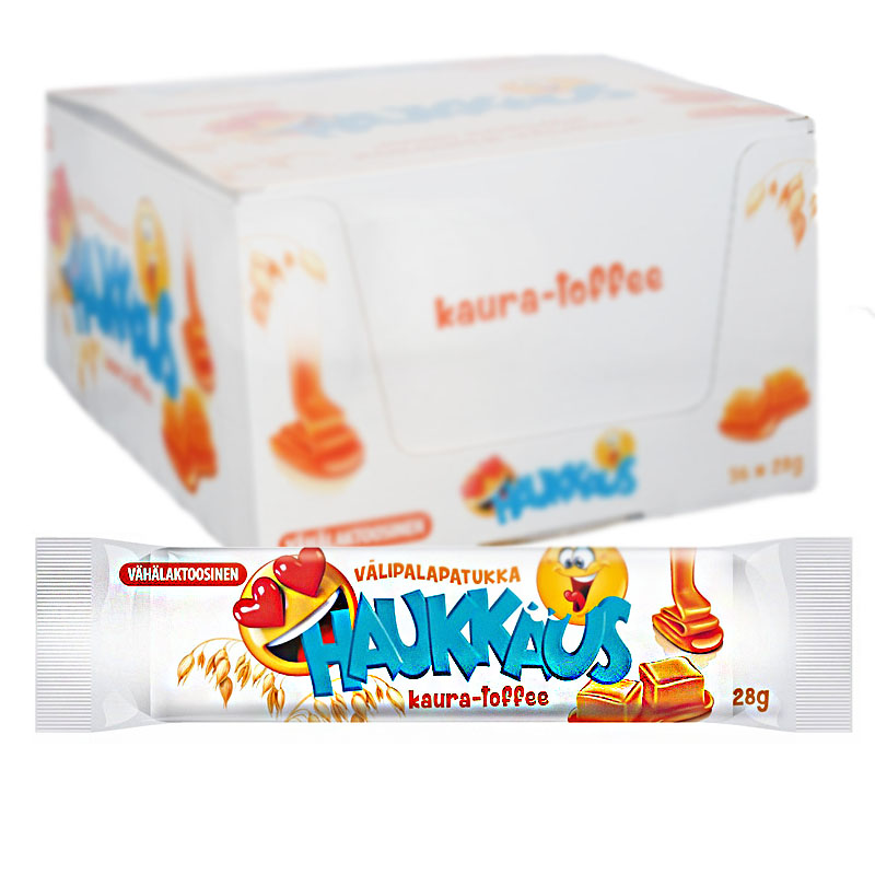 Laatikollinen Haukkaus Välipalapatukoita 36kpl - 68% alennus