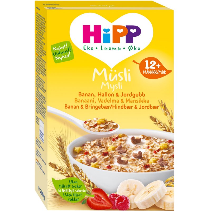 Mysli Banaani, Vadelma ja Mansikka 200g - 84% alennus