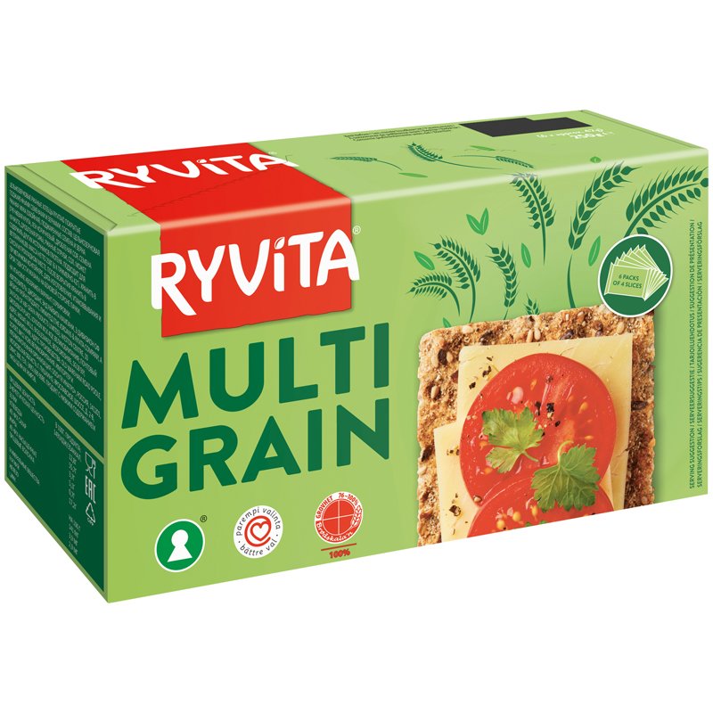 Täysjyväruisnäkkileipä Multigrain - 32% alennus