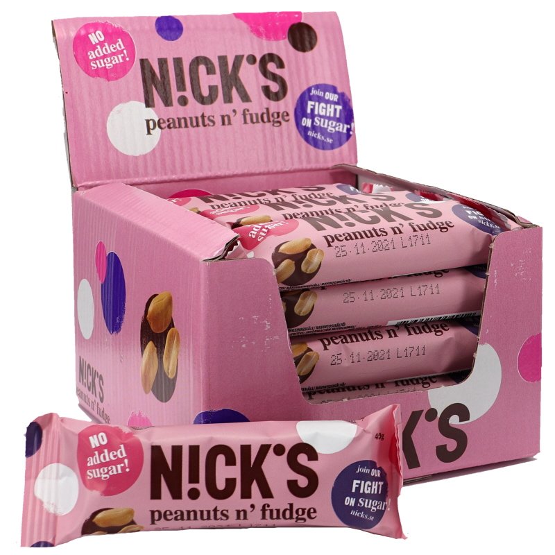 Pähkinäpatukka Fudge 20kpl - 45% alennus