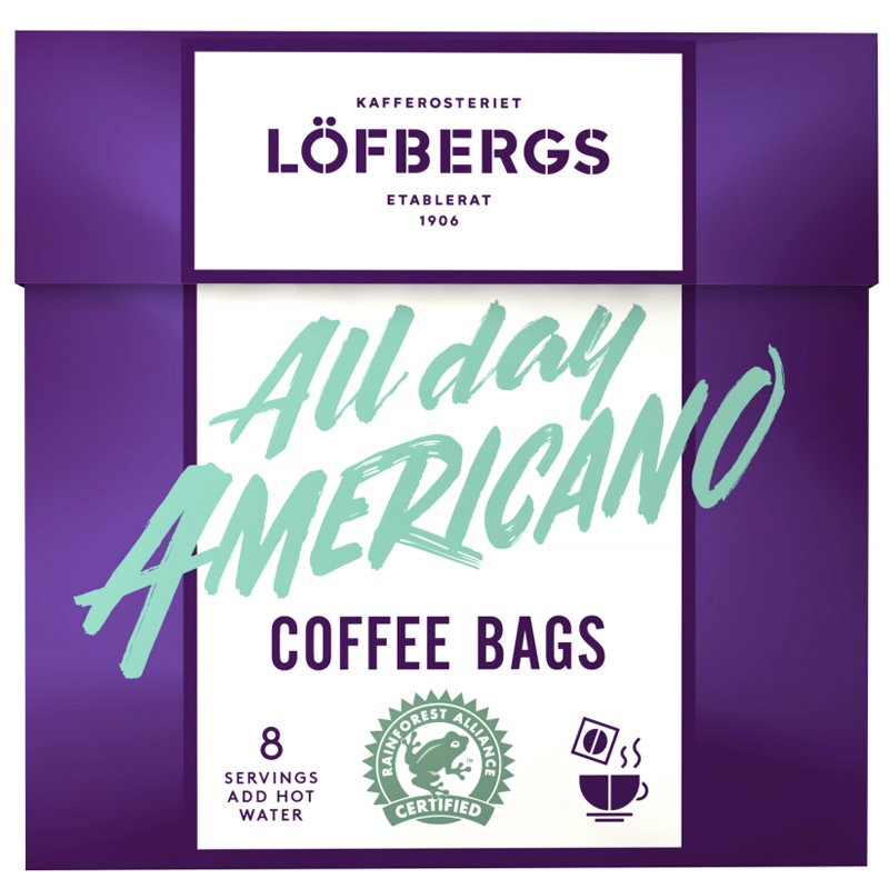 Pikakahvi "All Day Americano" 8 x 8g - 36% alennus