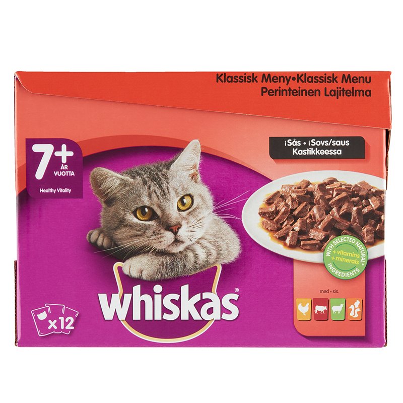 Kissanruoka Lihalajitelma Kastikkeessa - 24% alennus