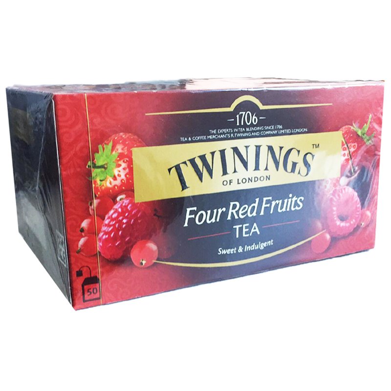 Musta tee "Four Red Fruits" 50 kpl - 34% alennus