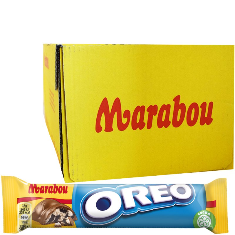 Laatikollinen Suklaapatukoita "Oreo" 36 x 37g - 47% alennus