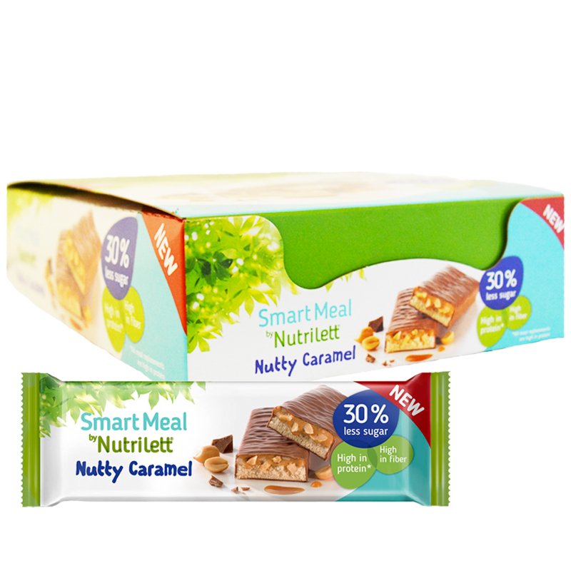 Laatikollinen proteiinipatukoita "Nutty Caramel" 15 x 60 g - 40% alennus