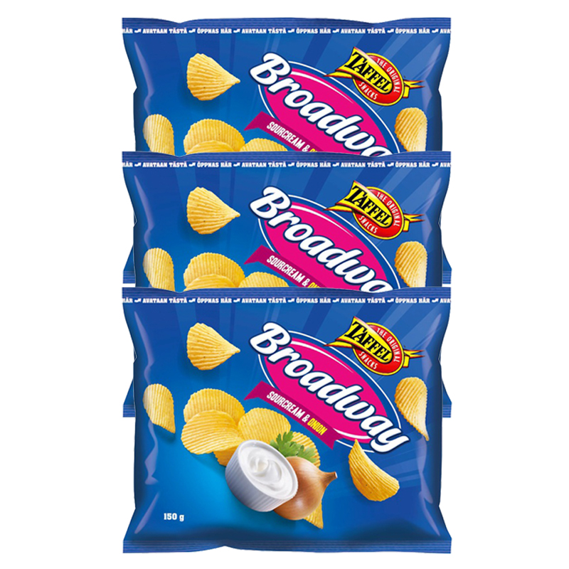 Perunalastut Sourcream & Onion 3kpl - 22% alennus