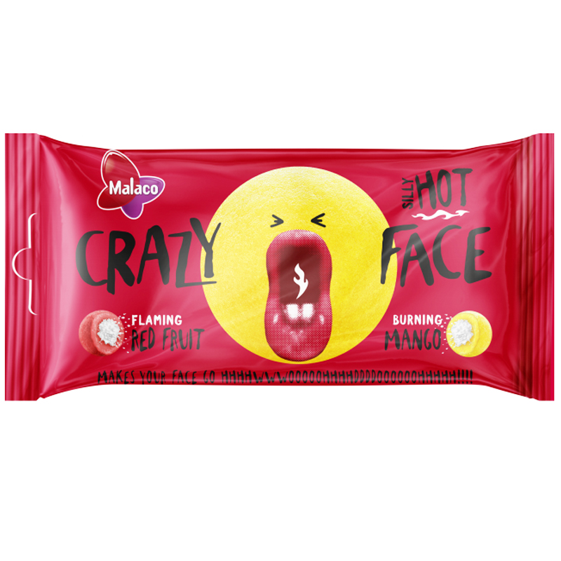 Malaco Crazy Face Hot 60g - 71% alennus