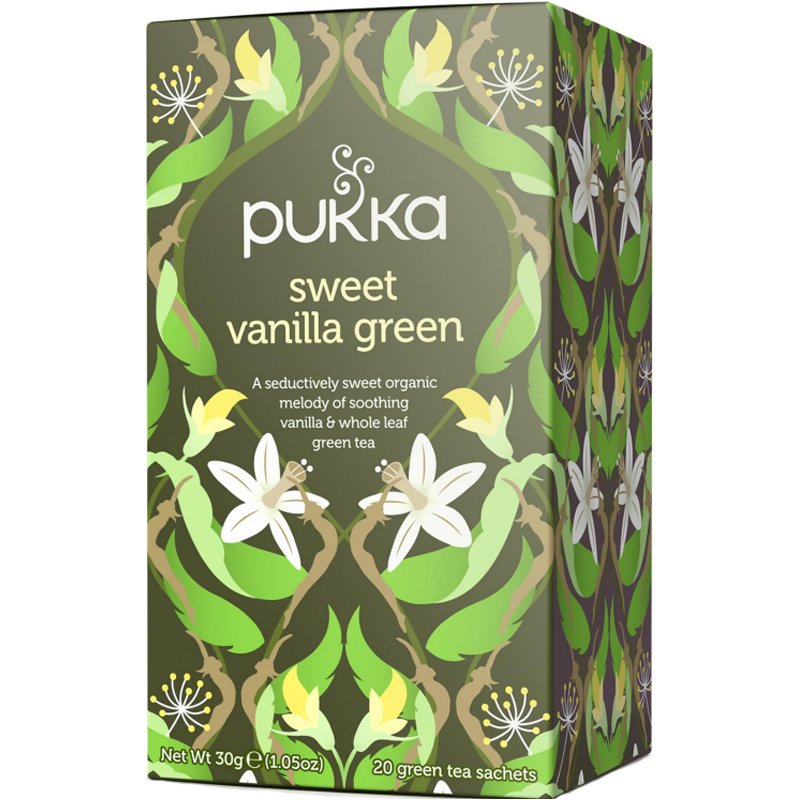 Vihreä tee "Sweet Vanilla" 20 kpl pakkaus - 21% alennus