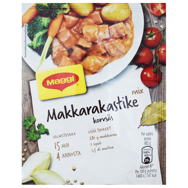 Makkarakastike Ateria-ainekset - 17% alennus
