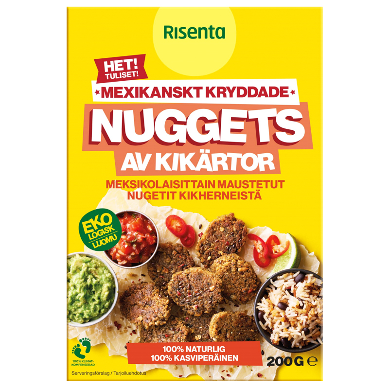 Luomu Kikhernenugetit 200g - 31% alennus