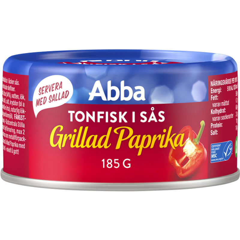 Tonnikala, Grillattu Paprika 185g - 40% alennus