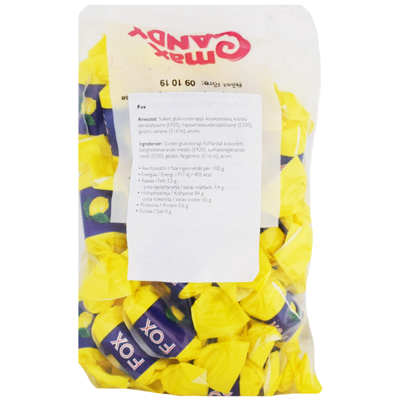 Karkkipussi "Fox" 200g - 20% alennus