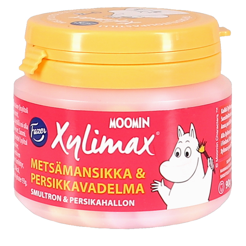 Täysksylitolipastillit Metsämansikka & Persikka - 22% alennus