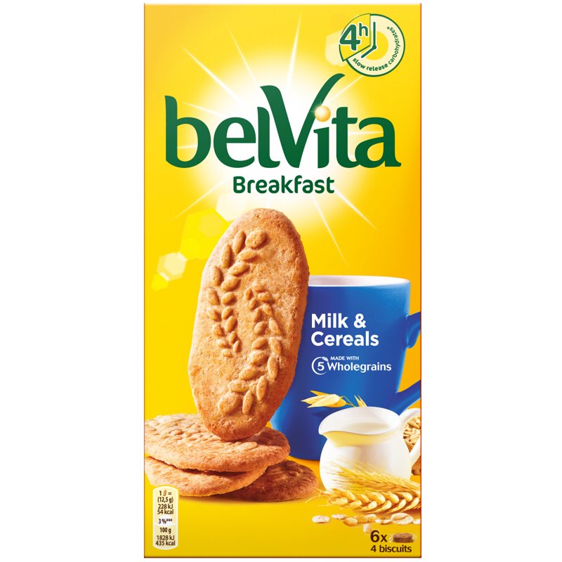 Täysjyväkeksit "Milk & Cereal" 300g - 50% alennus
