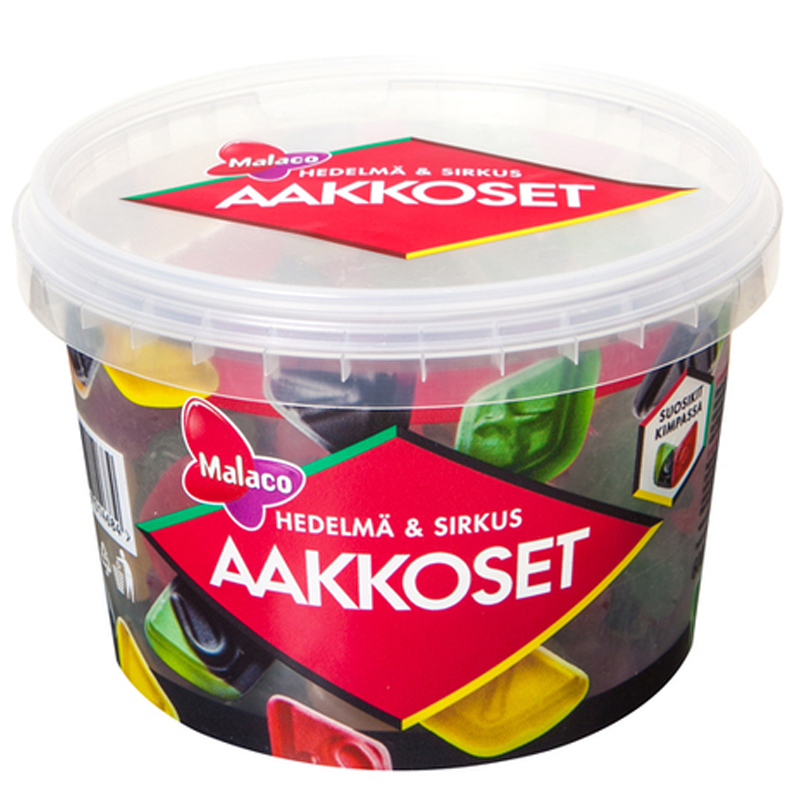 Aakkoset Hedelmä & Sirkus 600g - 37% alennus