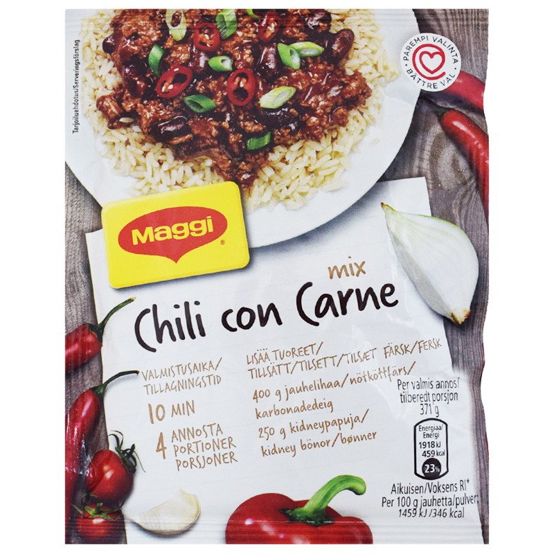Chili Con Carne Kastikeainekset - 23% alennus