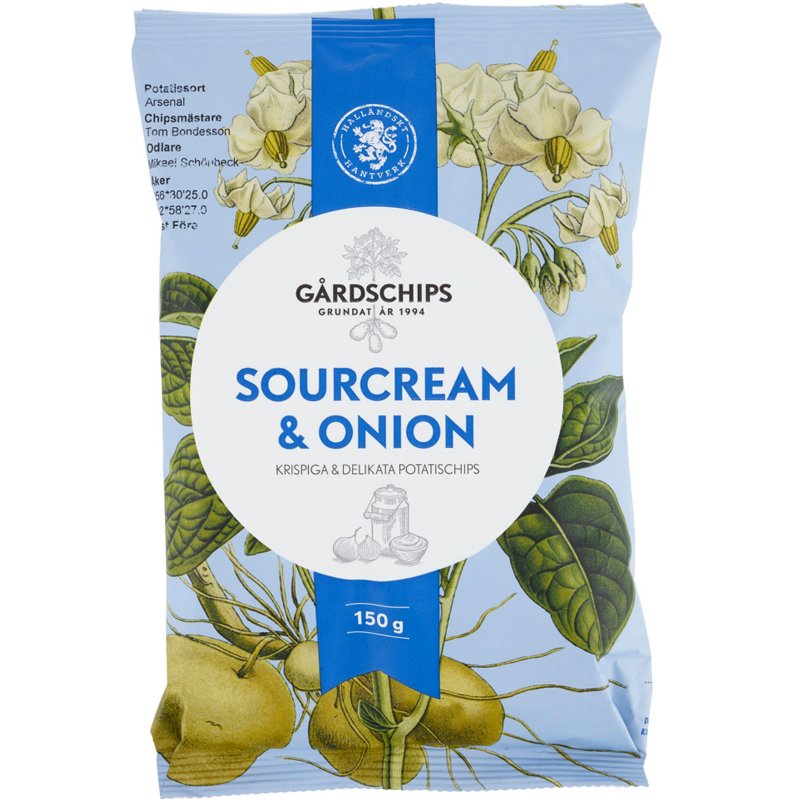 Sipsit "Sourcream & Onion" 150 g - 60% alennus