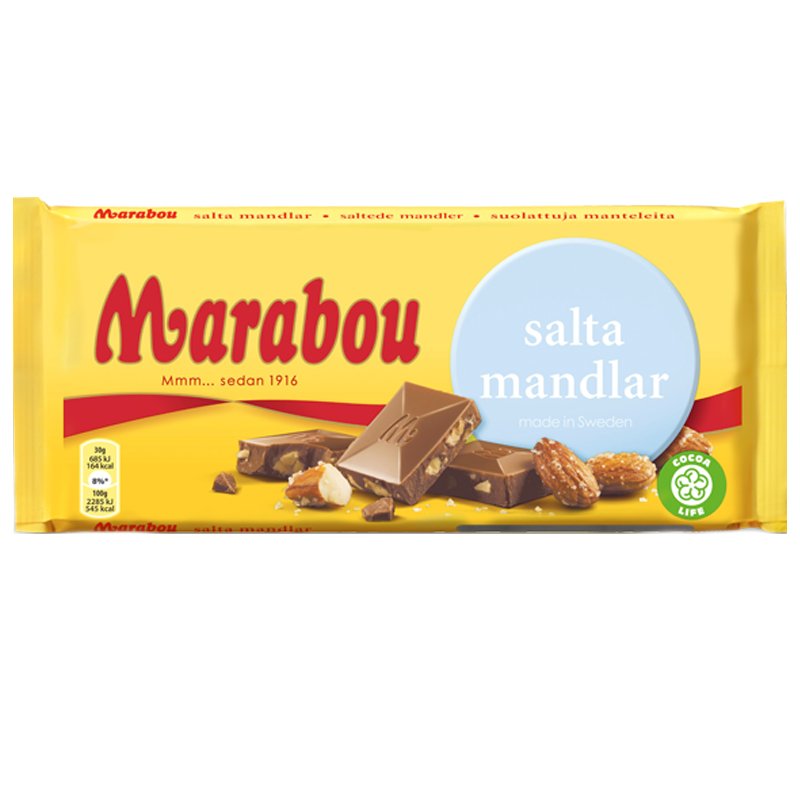Suklaalevy Suolatut Mantelit - 23% alennus