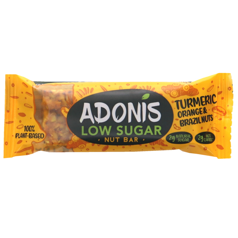 Pähkinäpatukka Kurkuma & Appelsiini - 37% alennus