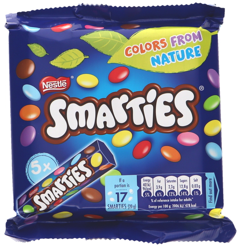 Smarties Maitosuklaarakeet 5kpl - 23% alennus
