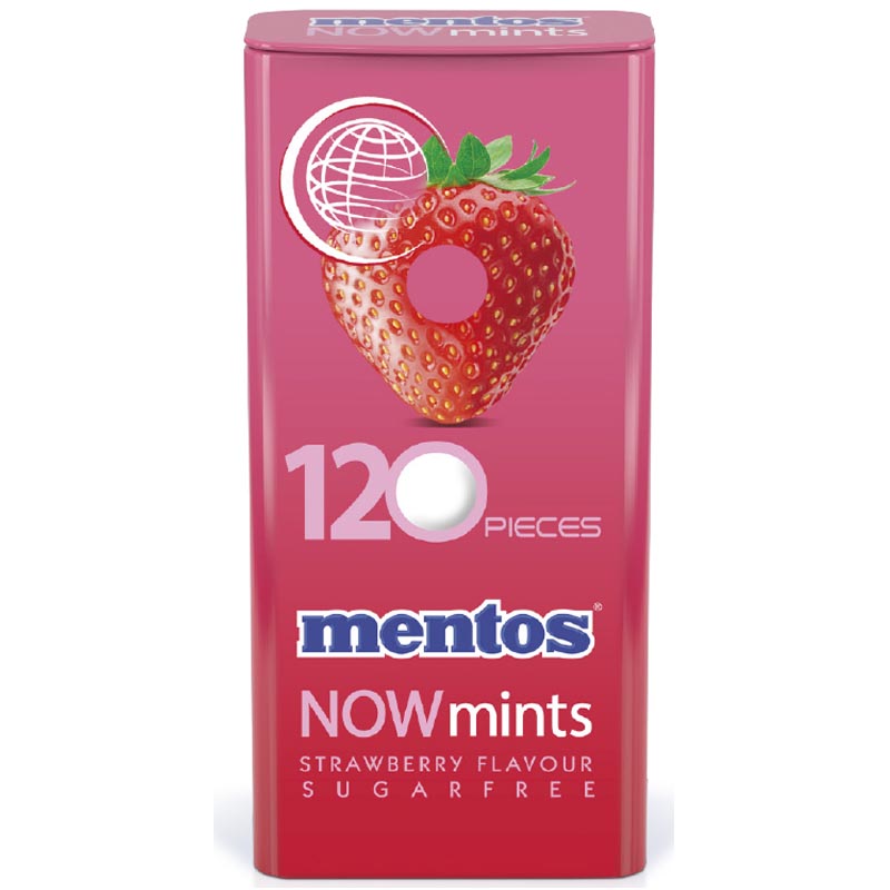 Mentos Pastillit Mansikka - 25% alennus