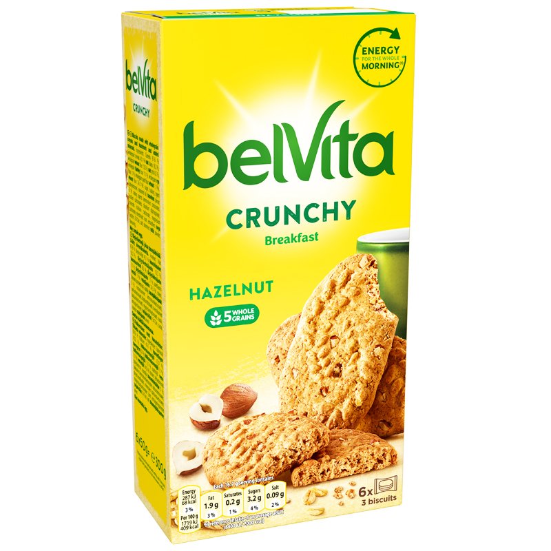 Täysjyväkeksit Crunchy Hazelnut - 43% alennus