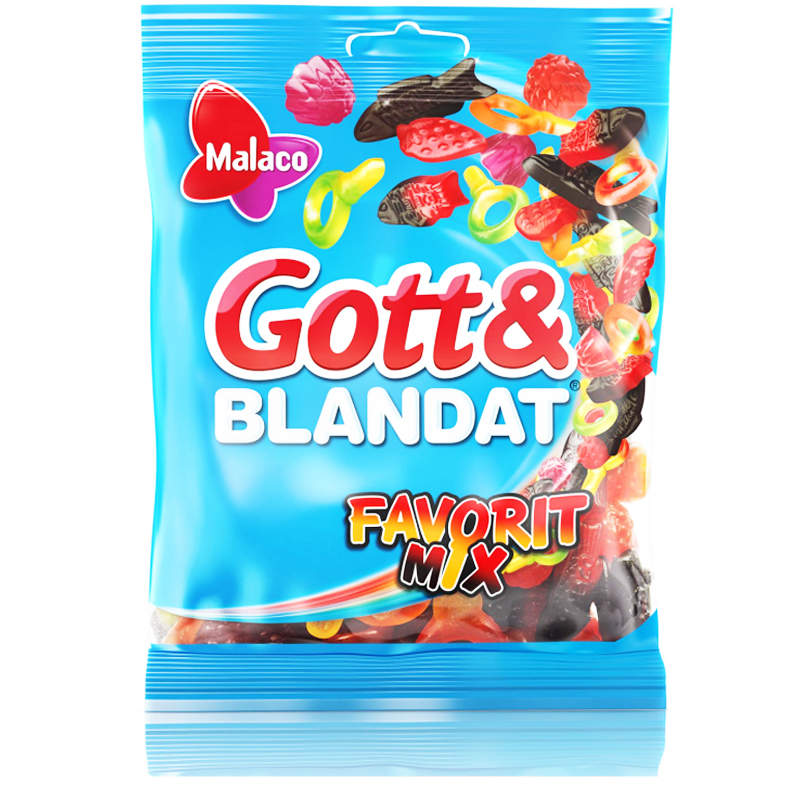 Gott & Blandat "Suosikkisekoitus" 140g - 50% alennus