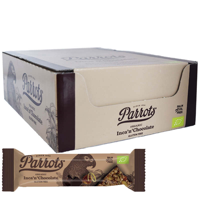 Laatikollinen "Inca & Chocolate" Patukoita 20 x 50g - 75% alennus