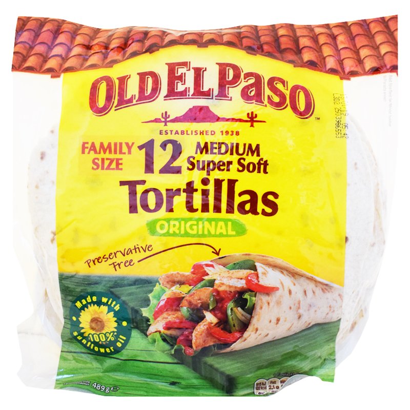 Tortillaleivät "Family Size" 489g - 25% alennus