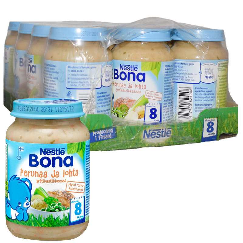 Lastenruoka Perunaa & Lohta 12kpl - 47% alennus