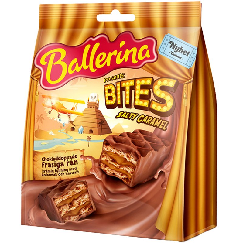 Ballerina bites "Salty Caramel" 175 g - 40% alennus