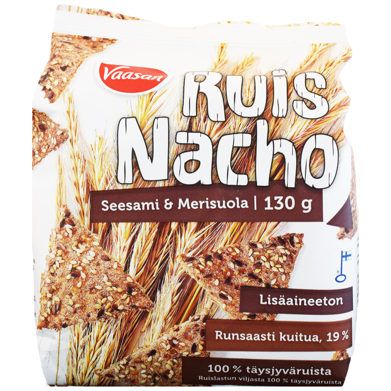 Ruisnachot "Seesami & Merisuola" 130g - 21% alennus