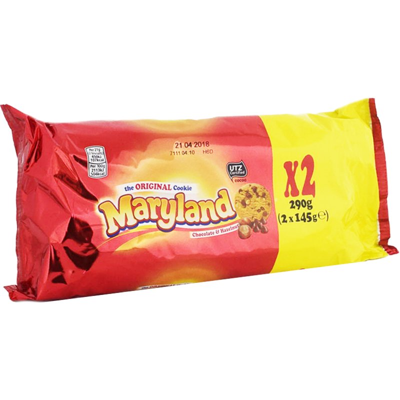 Keksit, Suklaa & Hasselpähkinä 2 x 140g - 50% alennus