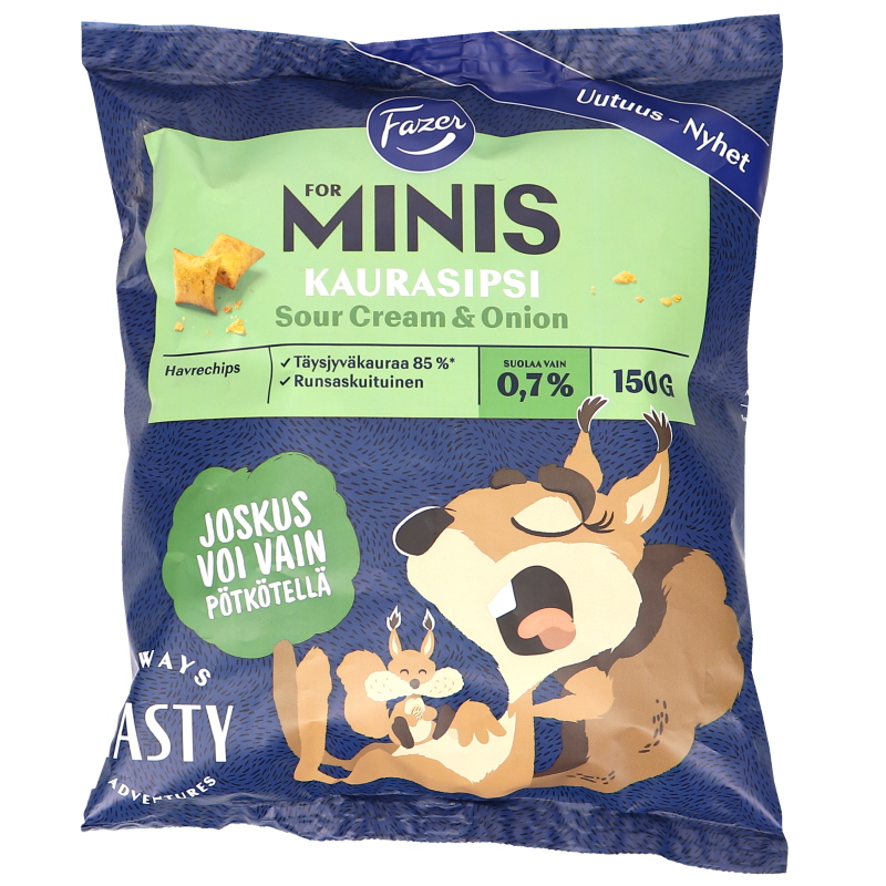 Kaurasipsi Sour Cream & Onion - 20% alennus