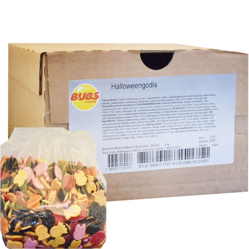 Halloween Makeissekoitus 3kg - 50% alennus