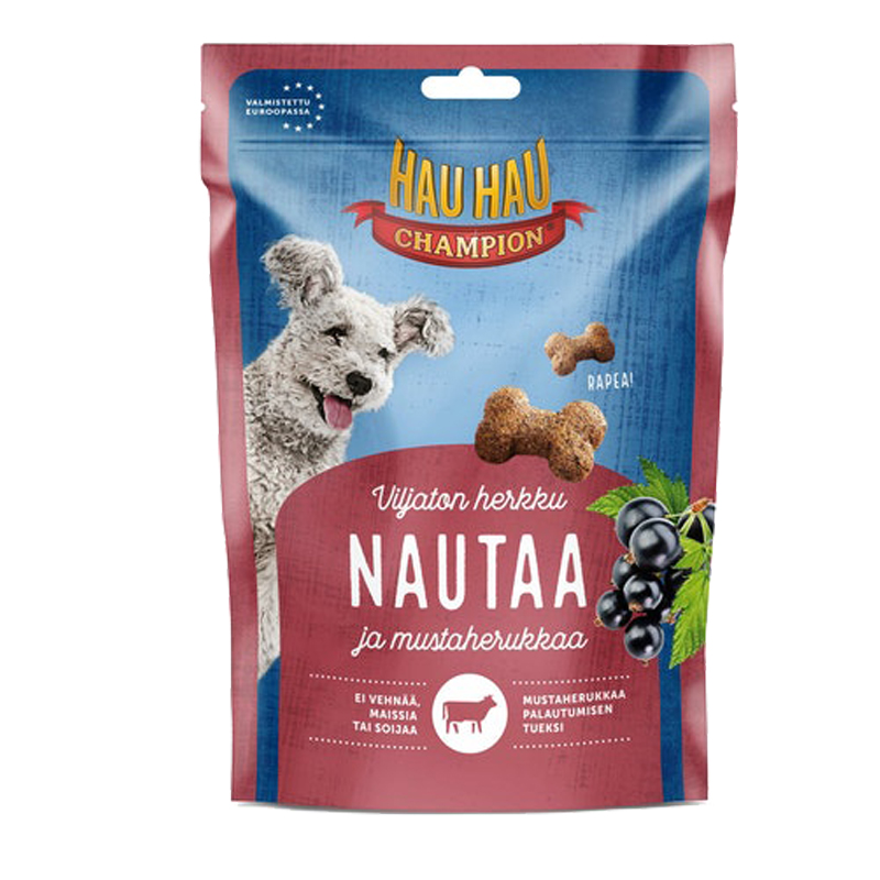 Koiranruoka Nautaa & Mustaherukkaa - 23% alennus