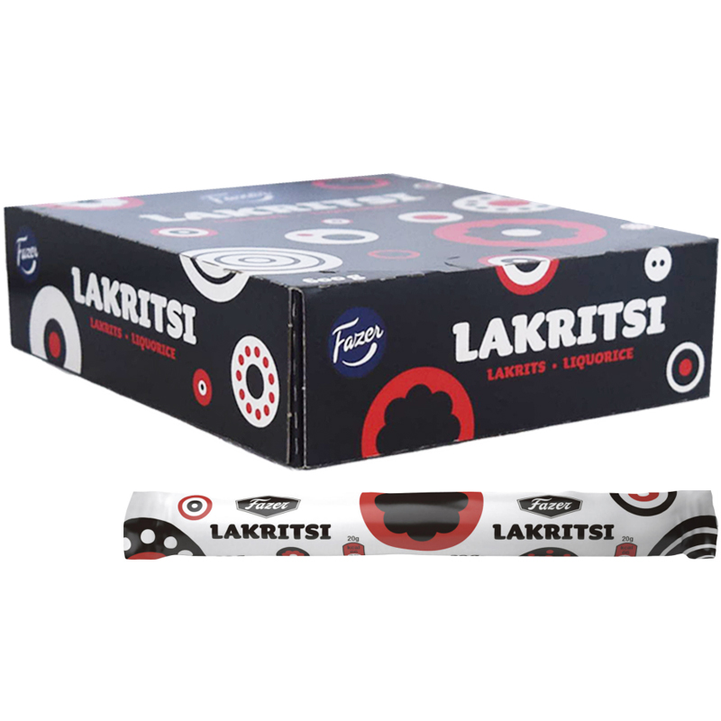 Laatikko: Lakritsitangot "Original" 30 x 20g - 20% alennus