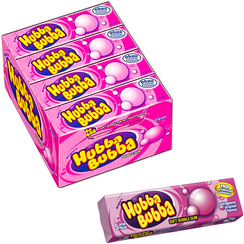 Hubba Bubba Outrageous Original Purukumi 20kpl - 25% alennus