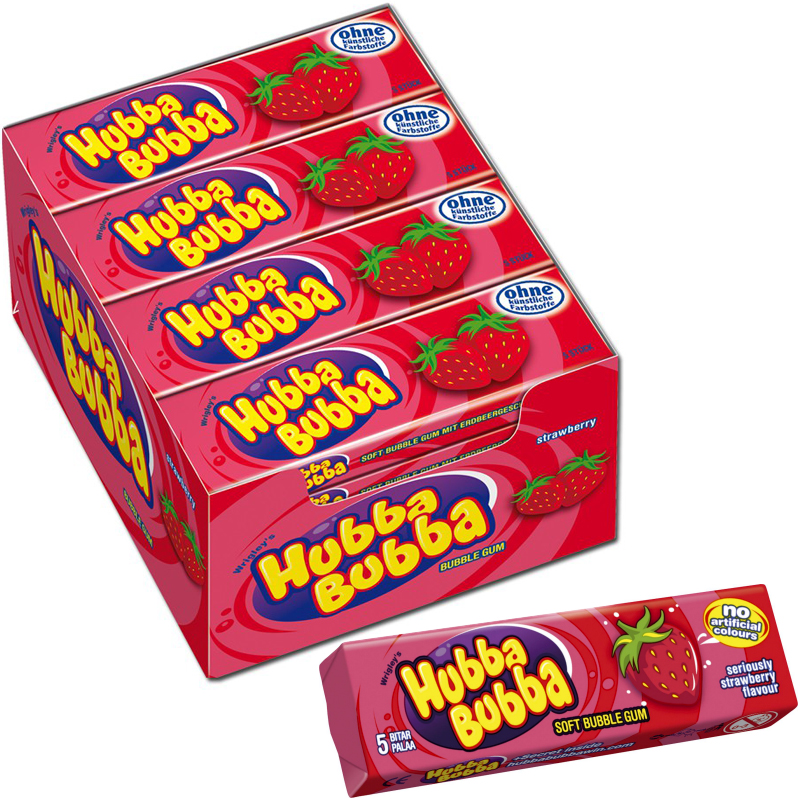 Hubba Bubba Mansikka Purukumi 20kpl - 26% alennus
