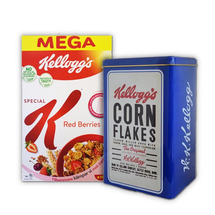Aamiaishiutaleet "Red Berries" 500g + Retro Säilytyspurkki - 89% alennus