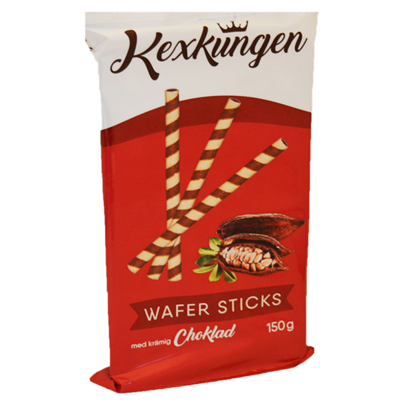 Vohvelirullat Suklaa 150 g - 50% alennus